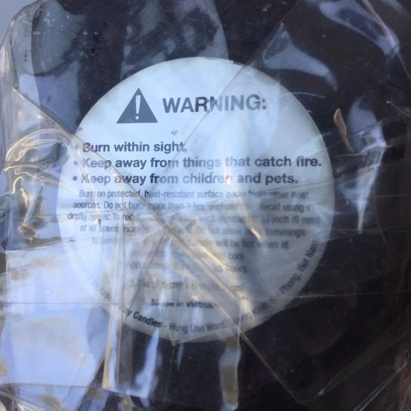 Happy Halloween Party Black Cat Candle Spooky Decor Unscented New w Defect READ - Picture 7 of 12